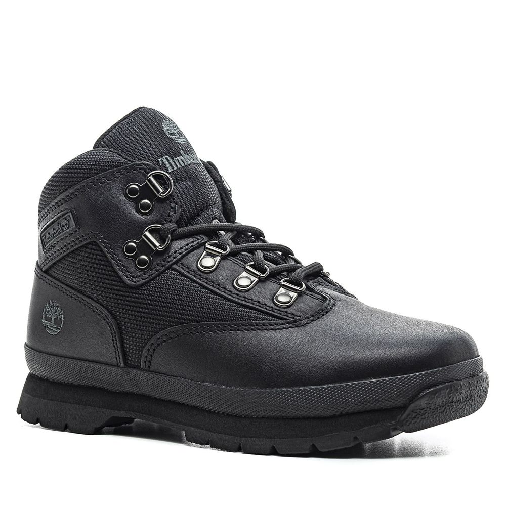 Timberland Αθλητικα Παπουτσια Παιδικα Μαυρα - Junior Euro Hiker Boots - Greece 3629150-ZO